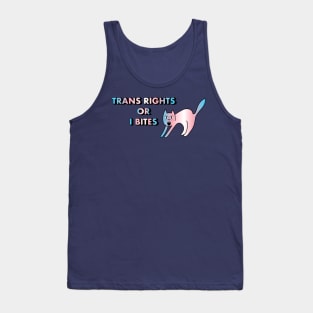 Trans Rights Or I Bites Cat Tank Top